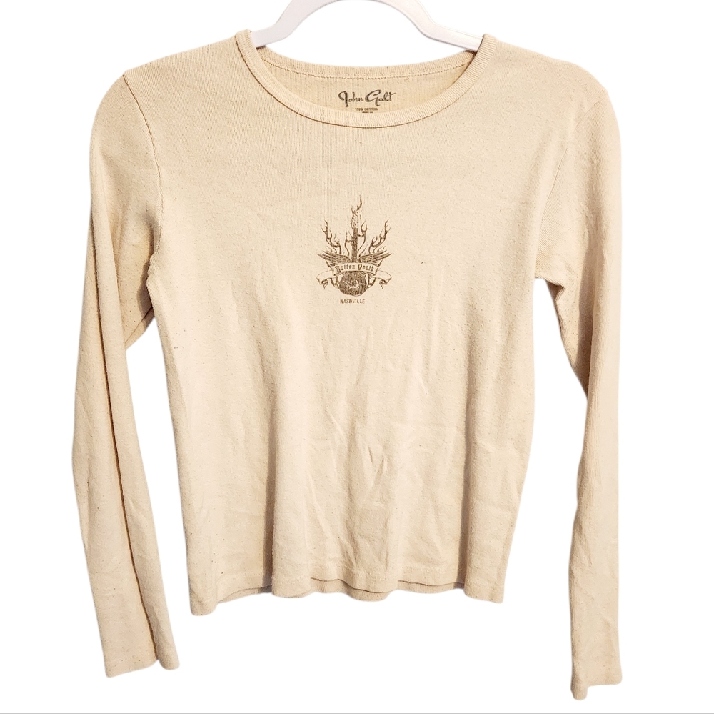 Brandy Melville | Women's John Galt Long Sleeve Thermal Tee (Size Medium)